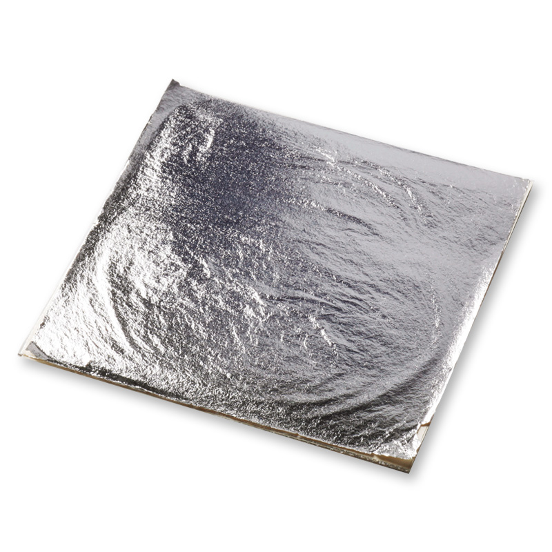 SILVER LEAF 109mm SQUARE 10 SHEETS