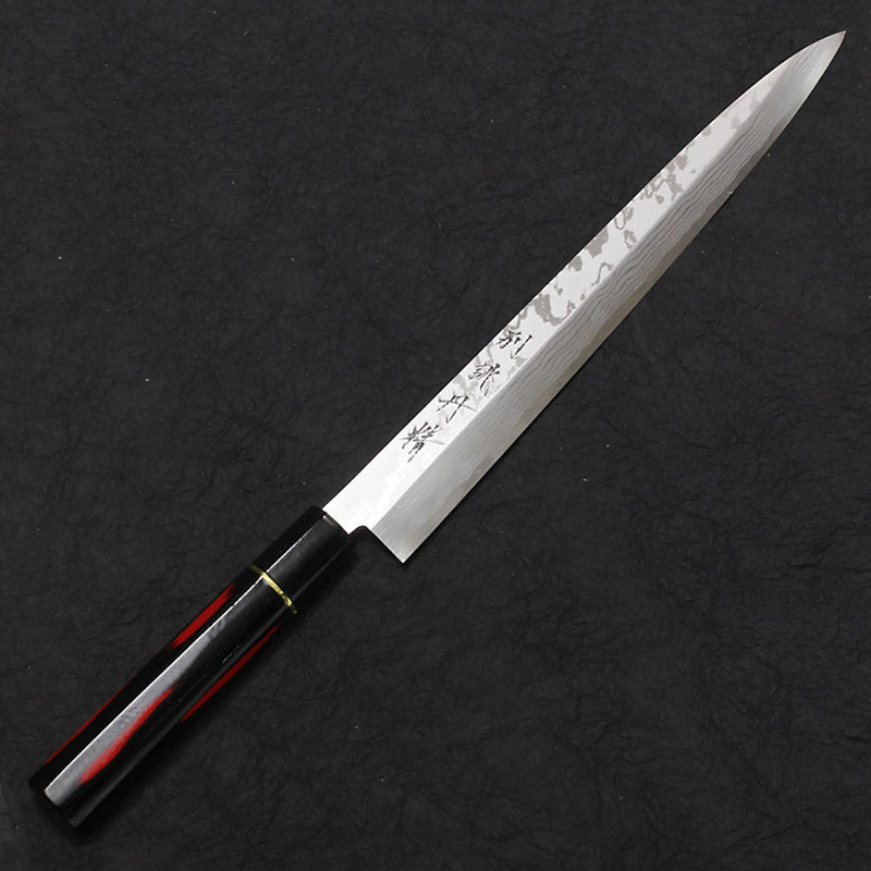 FUJITA MARUNOKO YANAGIBA 270mm DAMASCUS BLK/RED URUSHI FUJITA MARUNOKO YANAGIBA 270mm DAMASCUS BLK/RED URUSHI