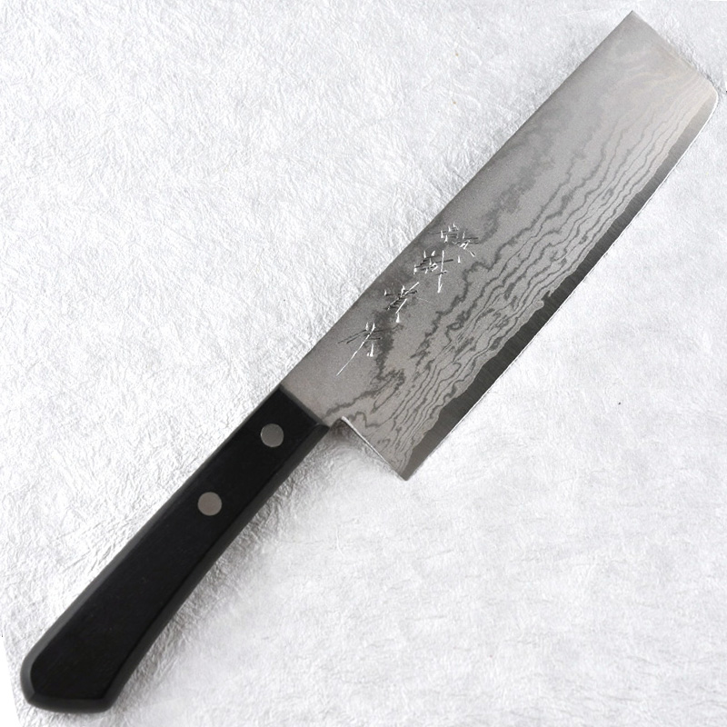 TANAKA Nakiri 165mm suminagashi VG10 TANAKA Nakiri 165mm suminagashi VG10
