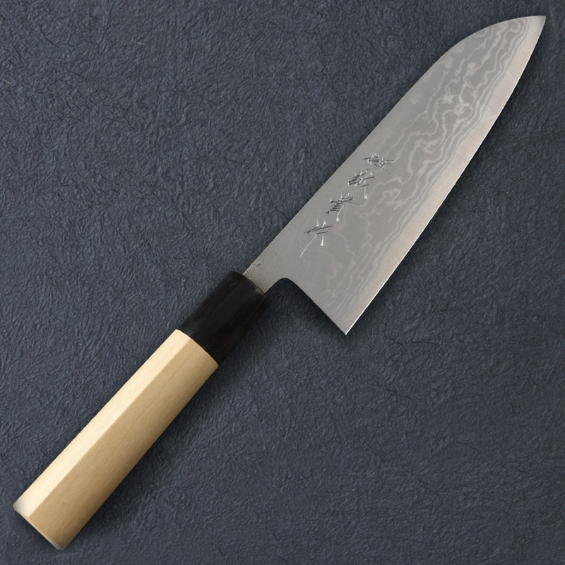 TANAKA Santoku 170mm suminagashi VG10