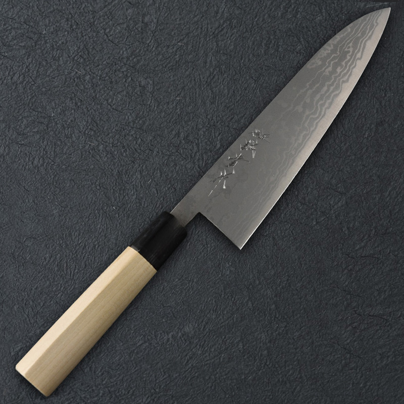 TANAKA WaGyuto 210mm suminagashi Aoko TANAKA WaGyuto 210mm suminagashi Aoko