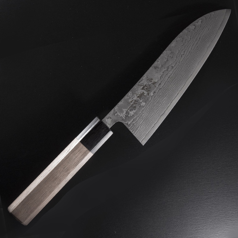 TANAKA 165mm Wasantoku　R2 Powder Steel　Wallnut Handle