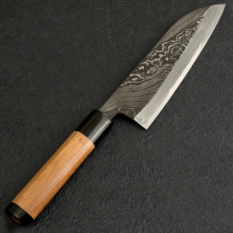 HINOURA Santoku Kurouchi 165mm Unryu