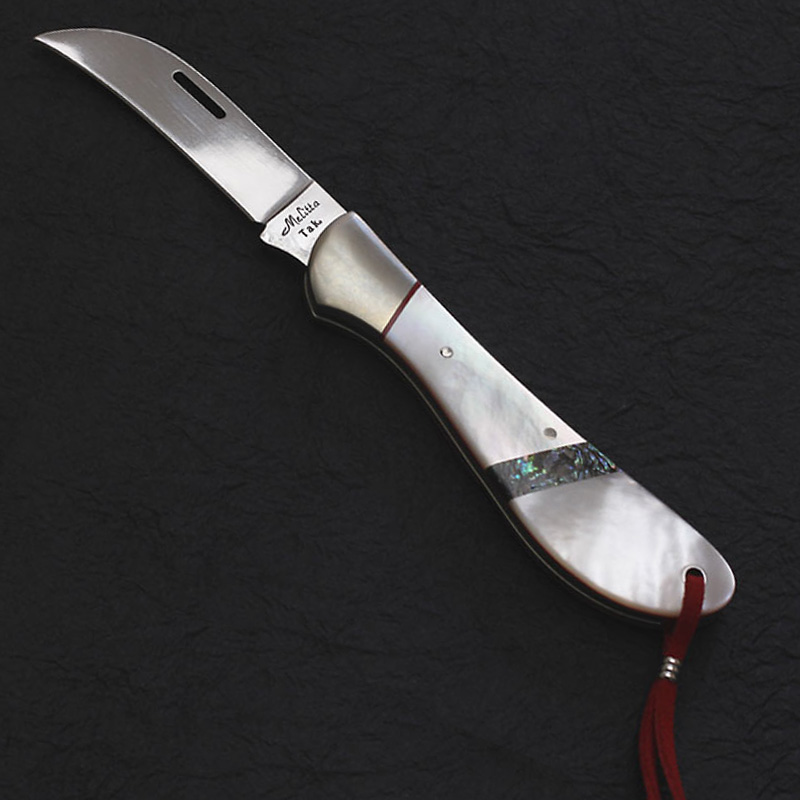 TAKBLADE FLORIST KNIFE 50mm WHITE PEARL SHELL TAKBLADE FLORIST KNIFE 50mm WHITE PEARL SHELL